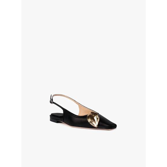 A.W.A.K.E. MODE Shoes - NEW A.W.A.K.E. MODE women's amanda kiss flats in black/silver/gold